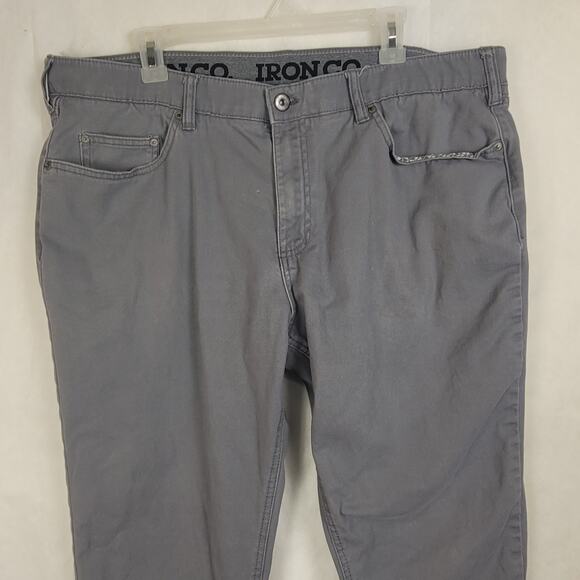 Iron Co grey Classic Stretch Patriot pants 38/30 mens Utility Preppy Workwear - Picture 4 of 7
